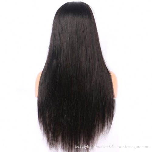 Frontal wig human hair wigs woman wigs men virgin cuticle aligned hair